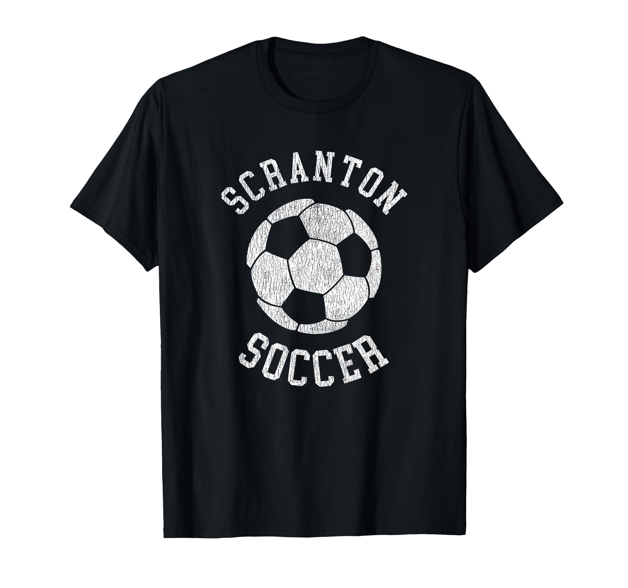 Scranton Soccer Distressed 90S T-Shirt - Graphic Print Unisex