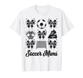 Soccer Mimi Bow Soccer Mom Mommy Mothers T-Shirt - Streetwear Style Unisex