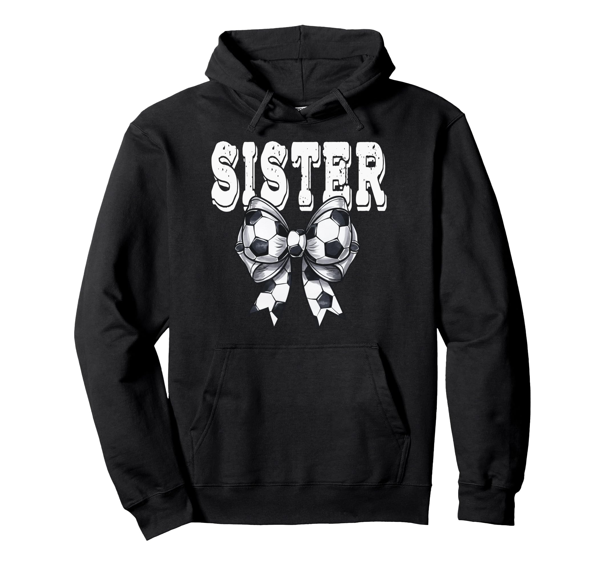 Coquette Soccer Bow Mom Sister Grandma Hoodie - Unique Graphic Unisex