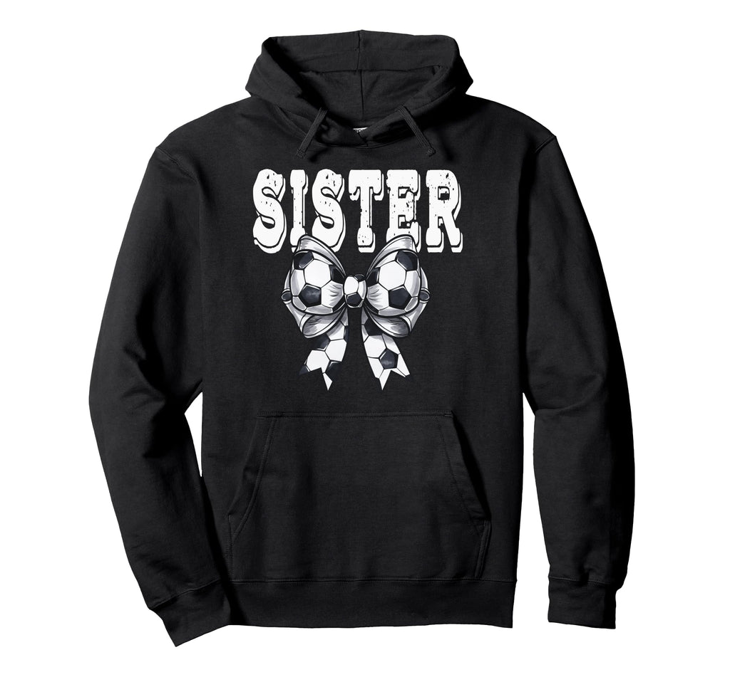Coquette Soccer Bow Mom Sister Grandma Hoodie - Graphic Print Men Women