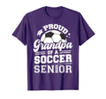 Proud Grandpa Soccer Ball Senior T-Shirt - Aesthetic Graphic Men Women