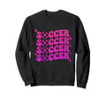 Soccer Coquette Bow Soccer Mom Sweatshirt - Novelty Apparel Men Women