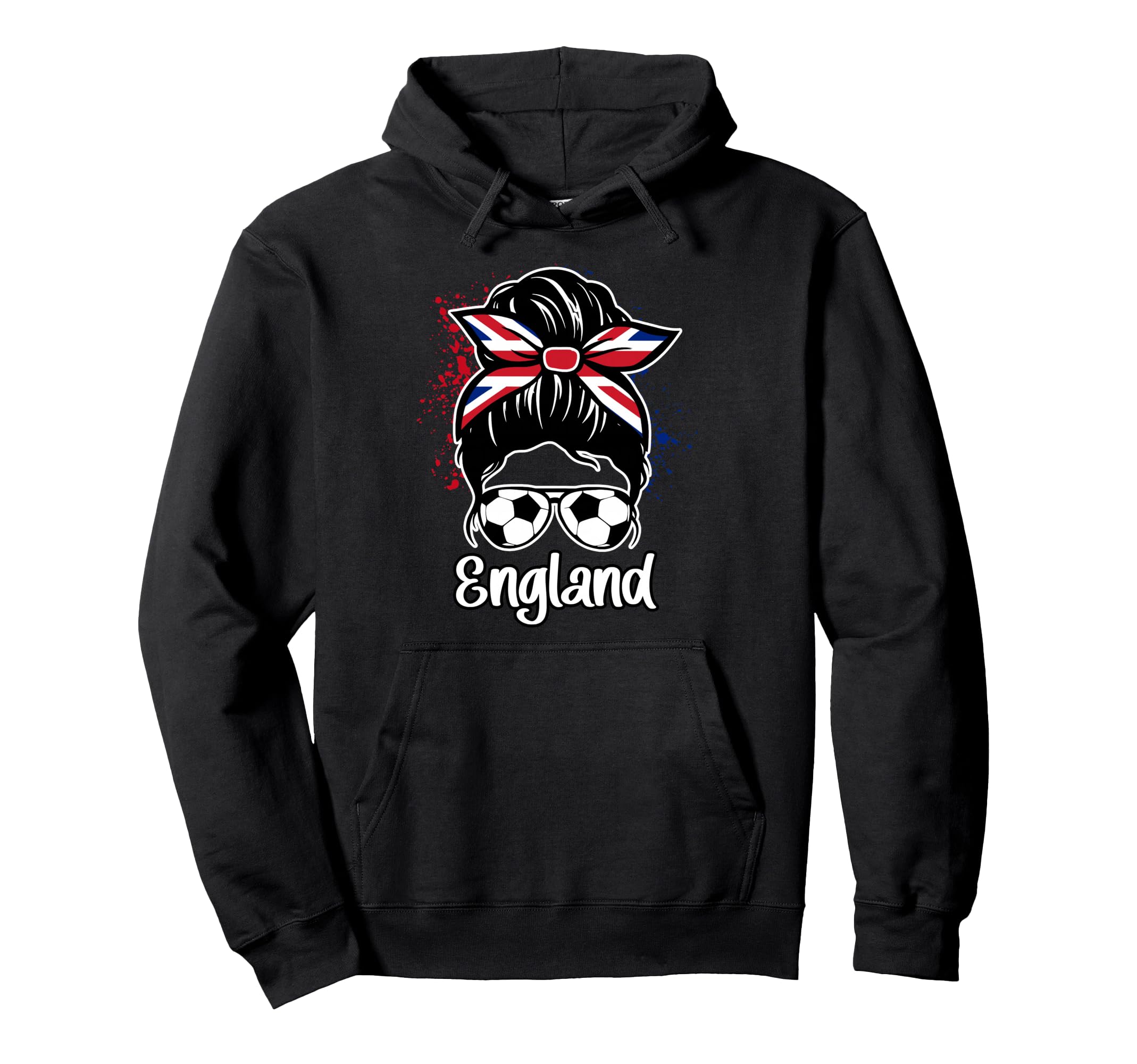 England Soccer Game Player Football Hoodie - Novelty Apparel for Adults
