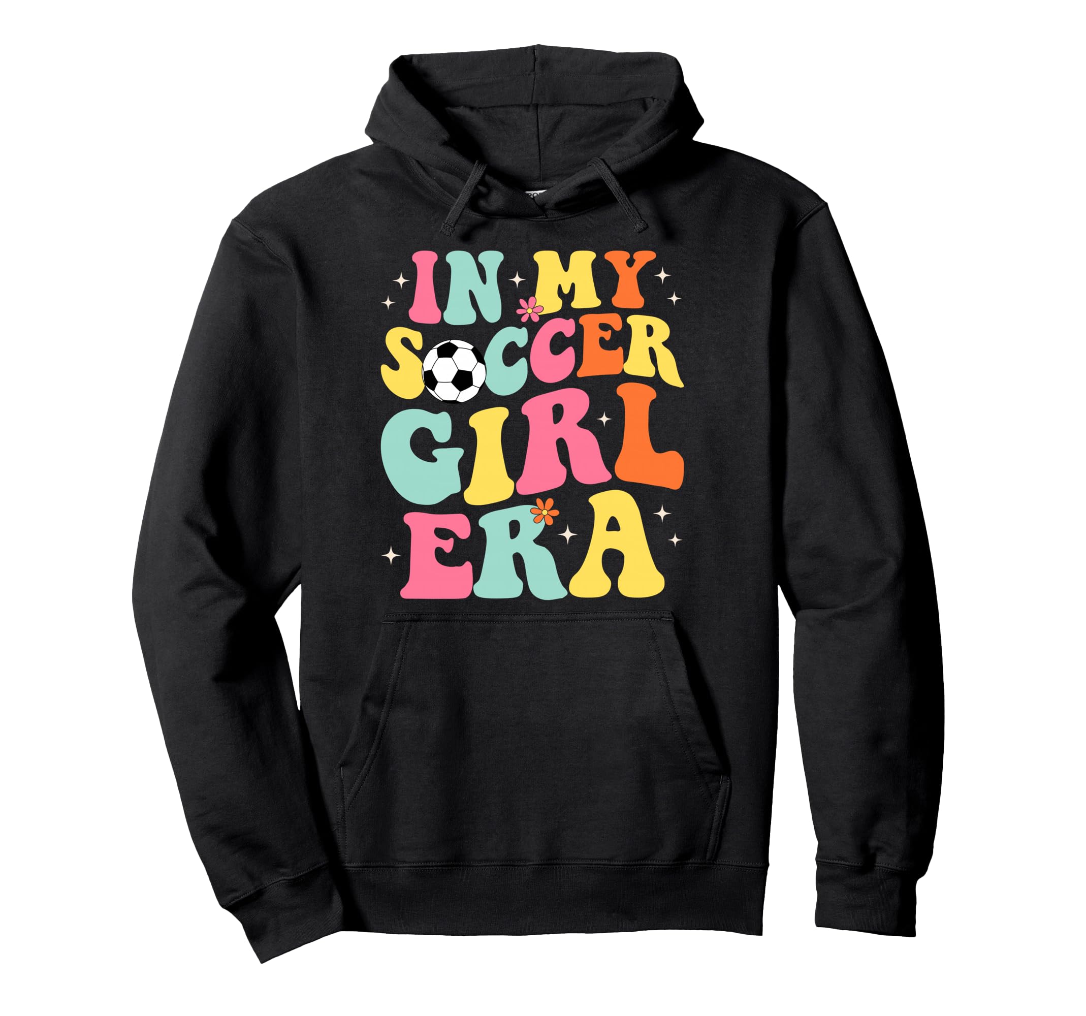 My Soccer Era Groovy Soccer Hoodie - Trendy Graphic for Adults
