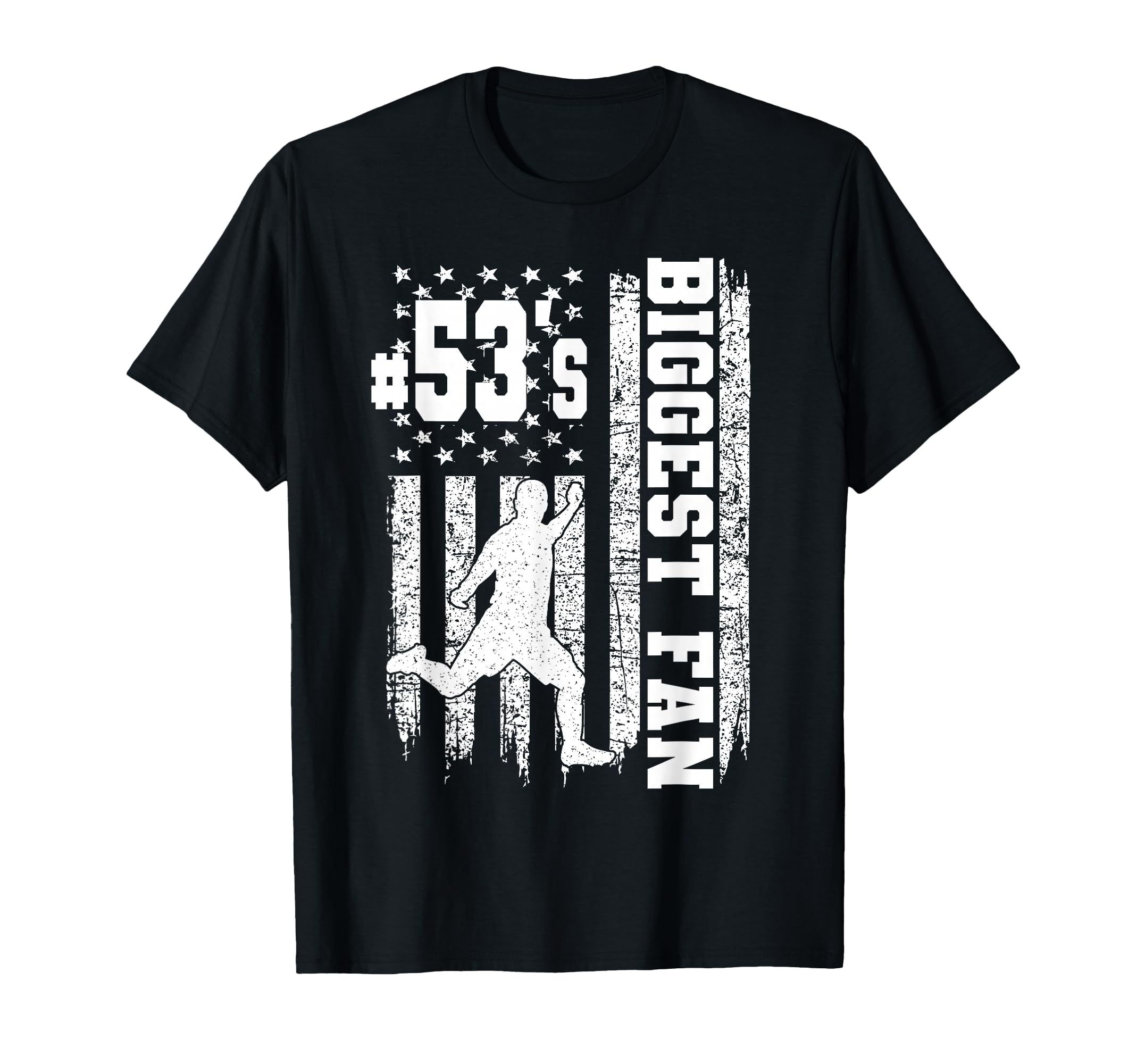 Soccer Biggest Fan Number 53 Proud T-Shirt - Custom Art Print Men Women
