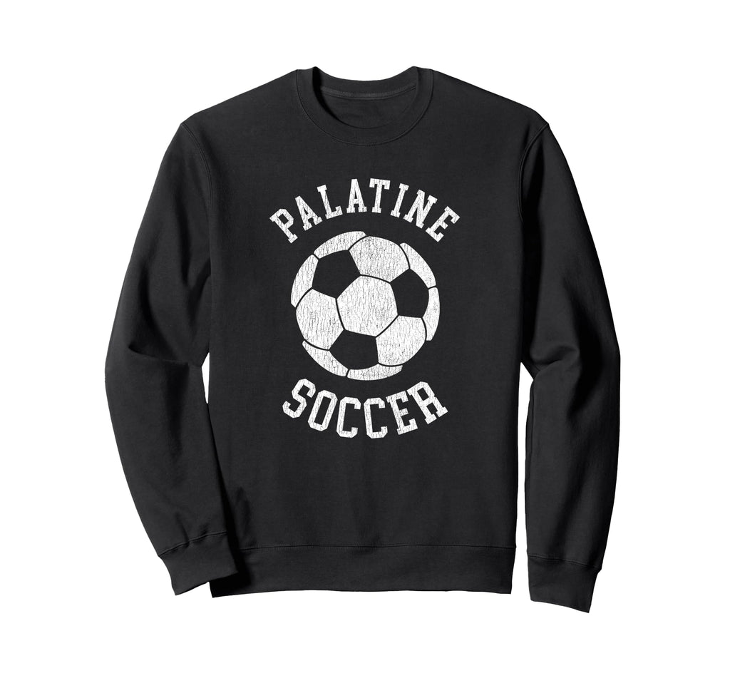 Palatine Soccer Distressed 90S Sweatshirt - Trendy Graphic Unisex
