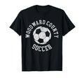Woodward County Soccer Distressed 90S T-Shirt - Minimalist Print Unisex