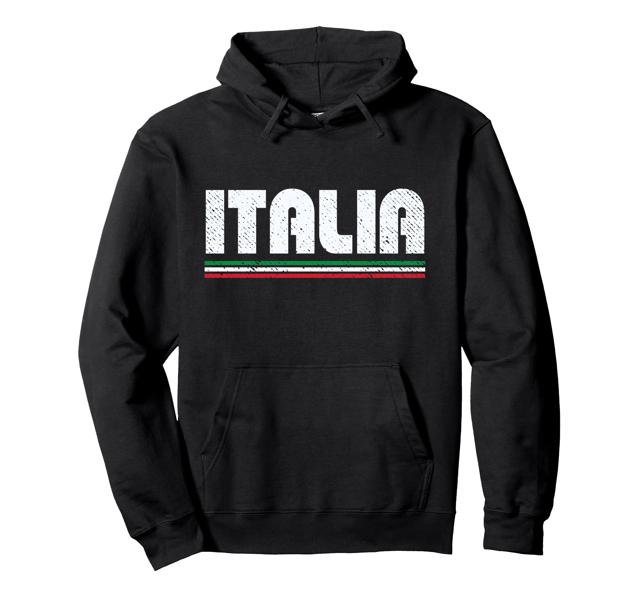Italia Distressed Italy Hoodie - Novelty Apparel Unisex