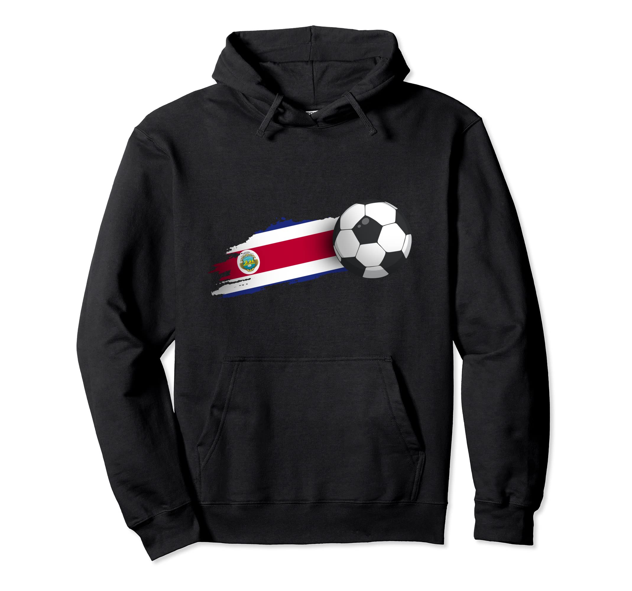 Costa Rica Soccer Ball Hoodie - Minimalist Print Men Women