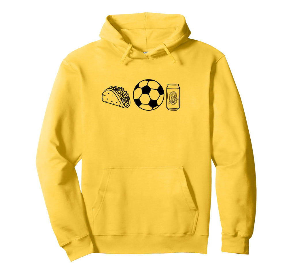 Tacos Soccer Beer Things I Love Hoodie - Aesthetic Graphic Men Women