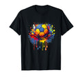 Soccer Splash Ball Player Team Fan T-Shirt - Custom Art Print Unisex