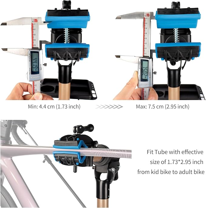 Bike Repair Stand -Shop Home Bicycle Mechanic Maintenance Rack，bike rack (golden（three legs）)