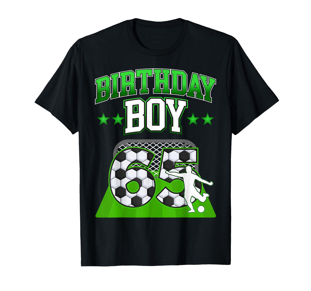 Soccer Themed Birthday Outfit 65 T-Shirt - Casual Everyday Wear for Adults