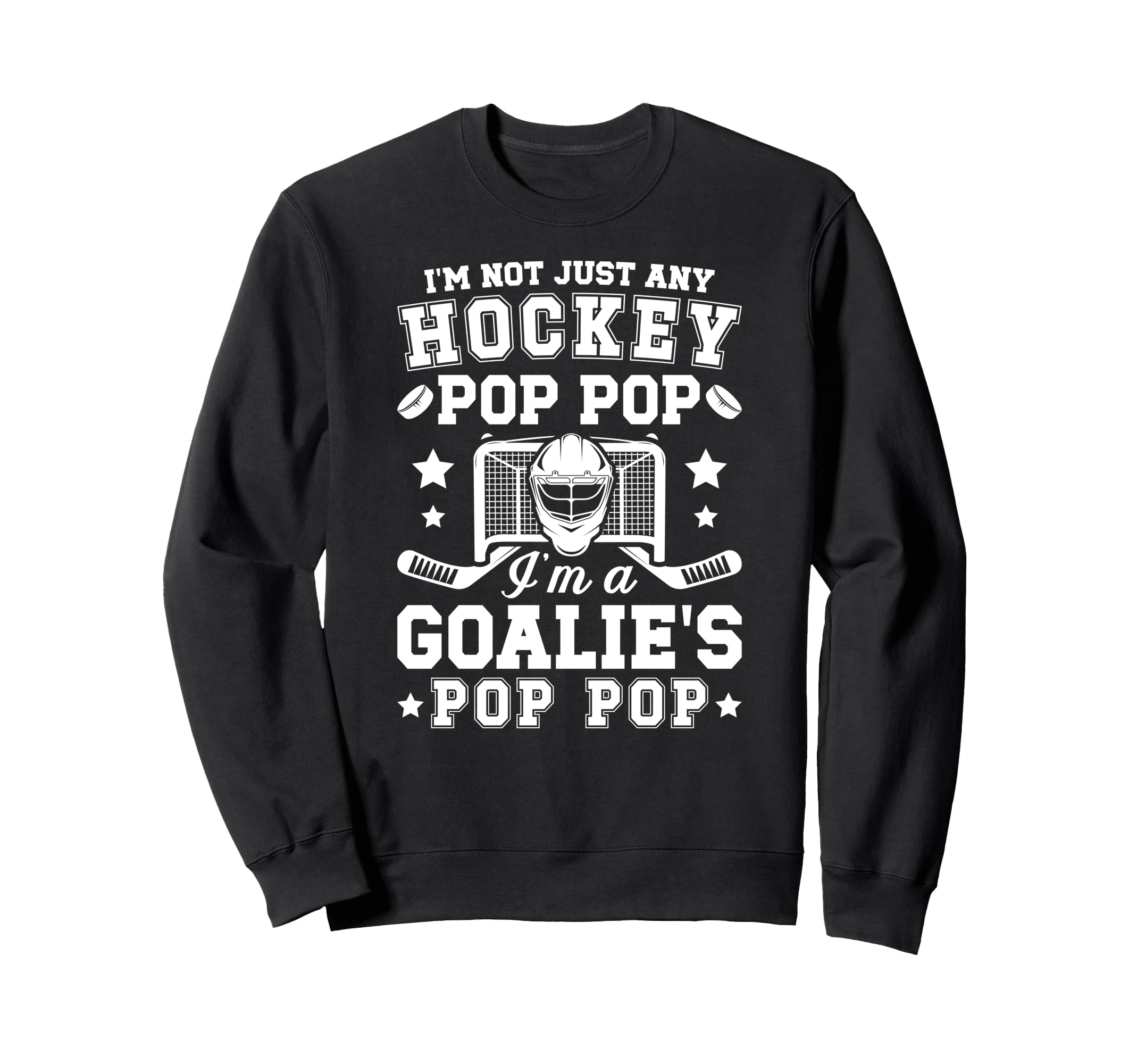 Im Hockey Goalie Pop Pop Ice Sweatshirt - Minimalist Print Men Women