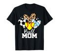 Ball Mom Funny Softball T-Shirt - Casual Everyday Wear for Adults