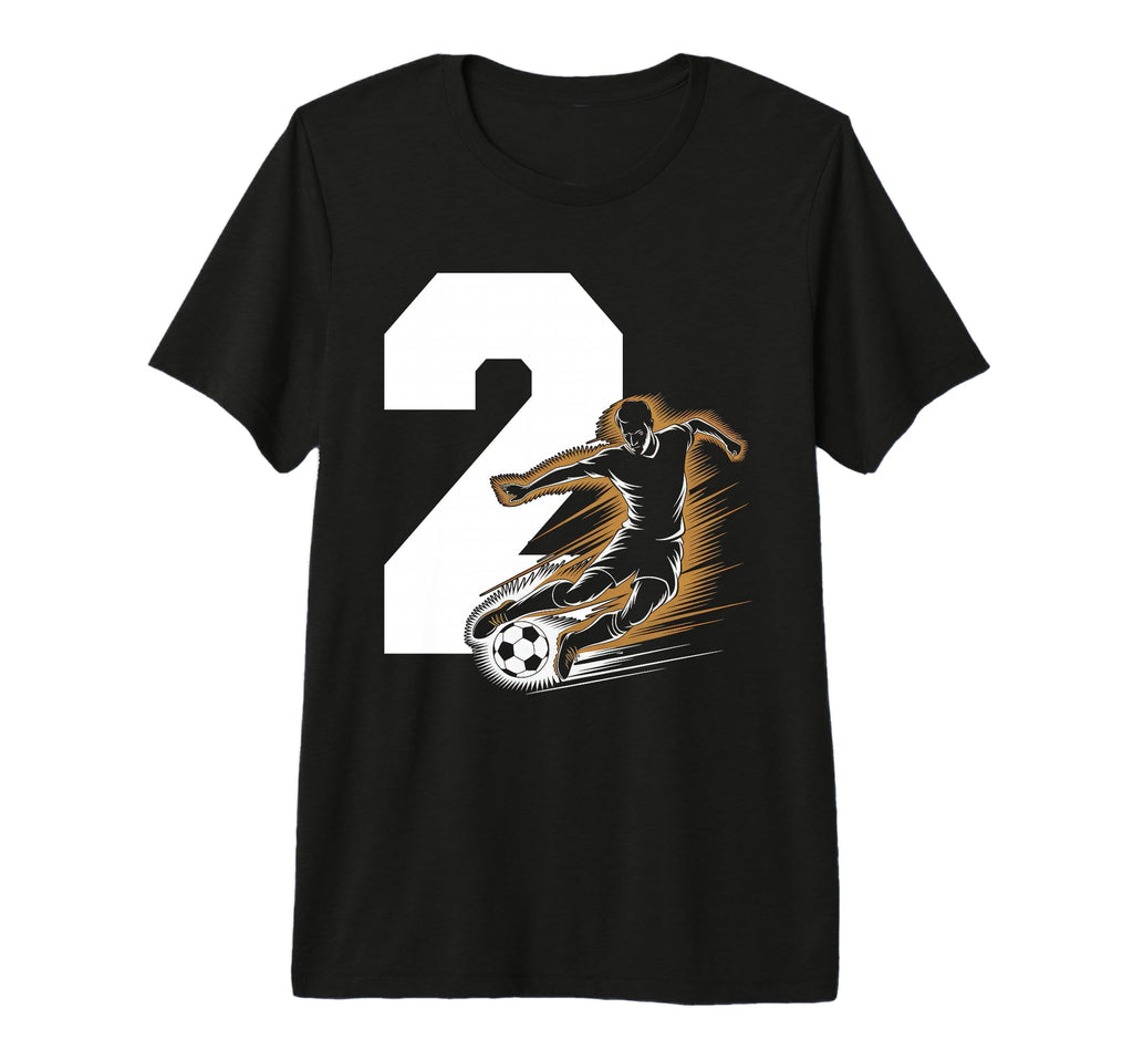 2 Soccer Birthday Gift Soccer Fan T-Shirt - Fun Novelty Design for Adults