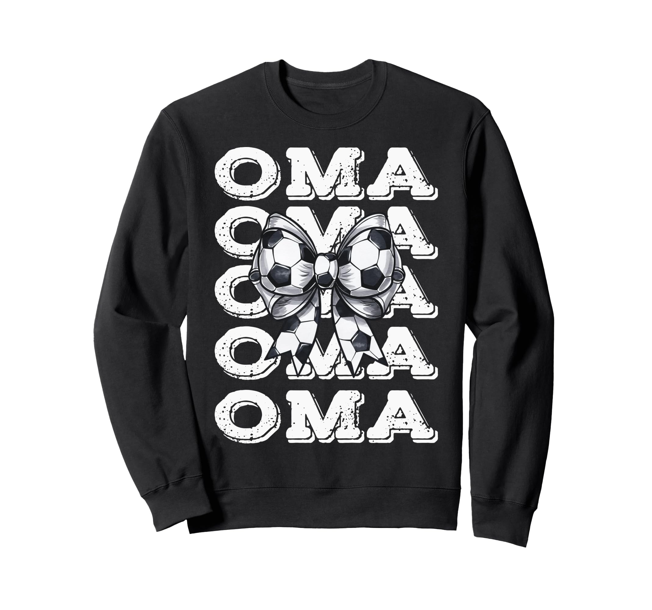 Coquette Soccer Oma Matching Family Bow Sweatshirt - Novelty Apparel Unisex