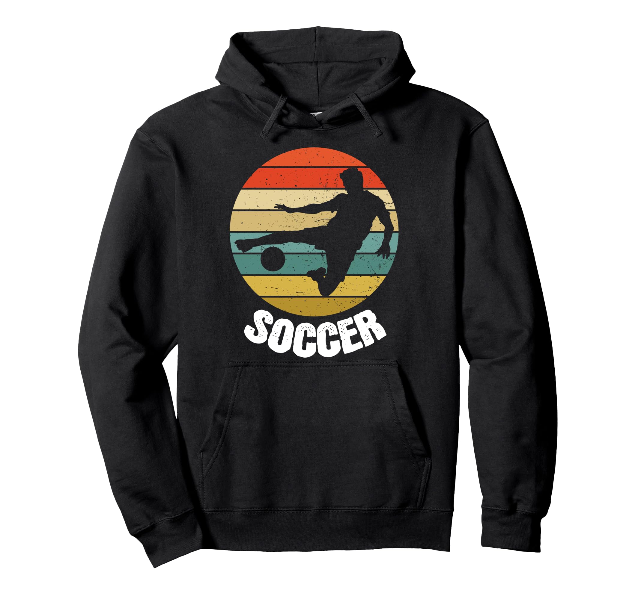 Footballer Soccer Ball Sports Gift Hoodie - Graphic Print for Adults