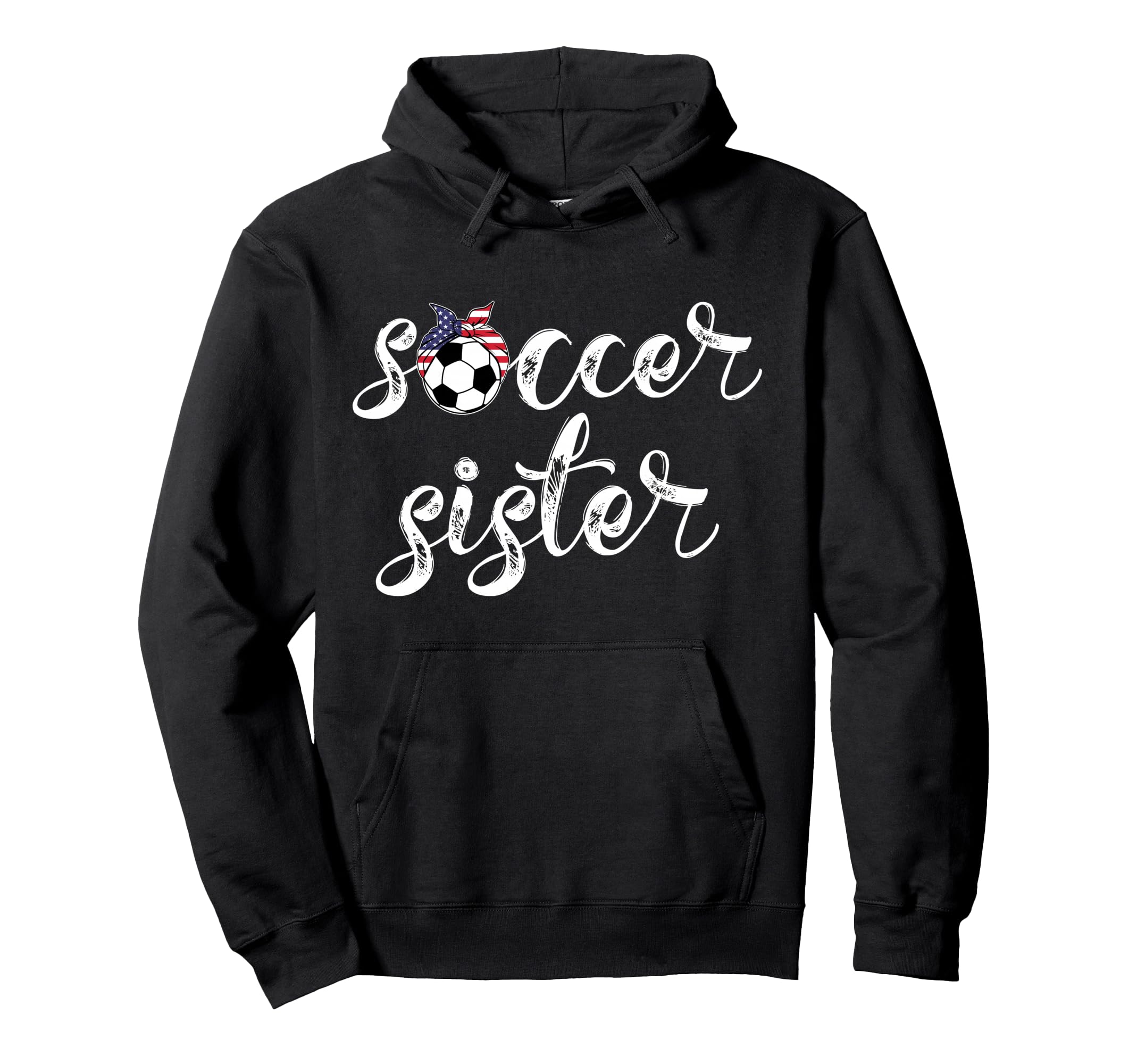 Womens Soccer Player Bandana Ball Hoodie - Fun Novelty Design Men Women