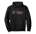 Soccer Heartbeat Tie Dye Heart Soccer Hoodie - Minimalist Print for Adults