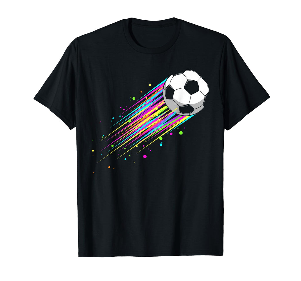 Soccer Ball Breaking Through Wall T-Shirt - Streetwear Style for Adults