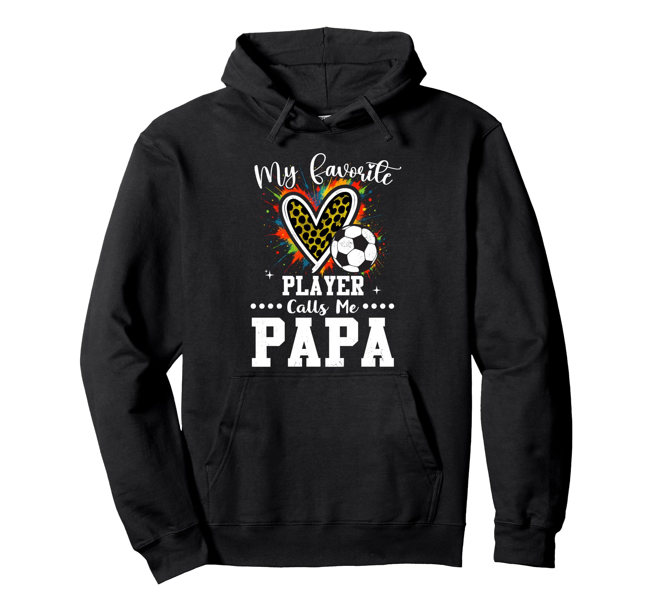 My Favorite Soccer Player Calls Me Papa Hoodie - Minimalist Print Unisex