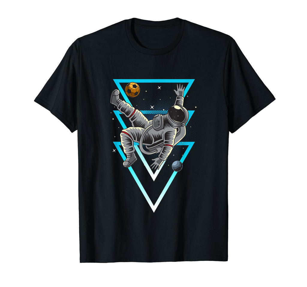 Punk Gamer Astronaut Soccer Space T-Shirt - Novelty Apparel Men Women