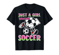 Just Who Loves Soccer Soccer Player T-Shirt - Minimalist Print Unisex
