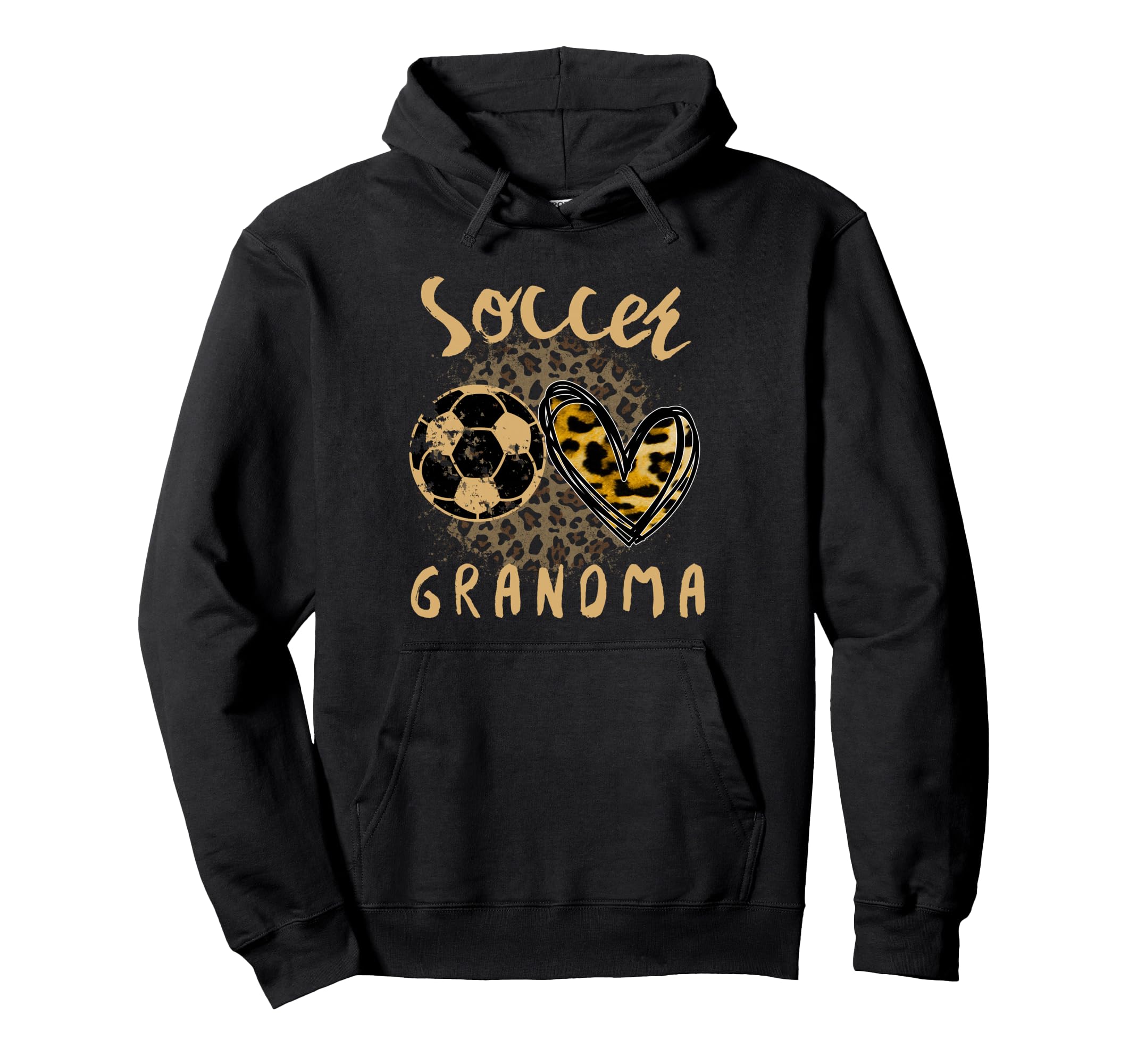 Funny Grandma Proud Soccer Lover Heart Hoodie - Trendy Graphic Men Women