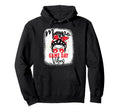 Soccer Momo Bleached Bun Mothers Day Hoodie - Custom Art Print Men Women
