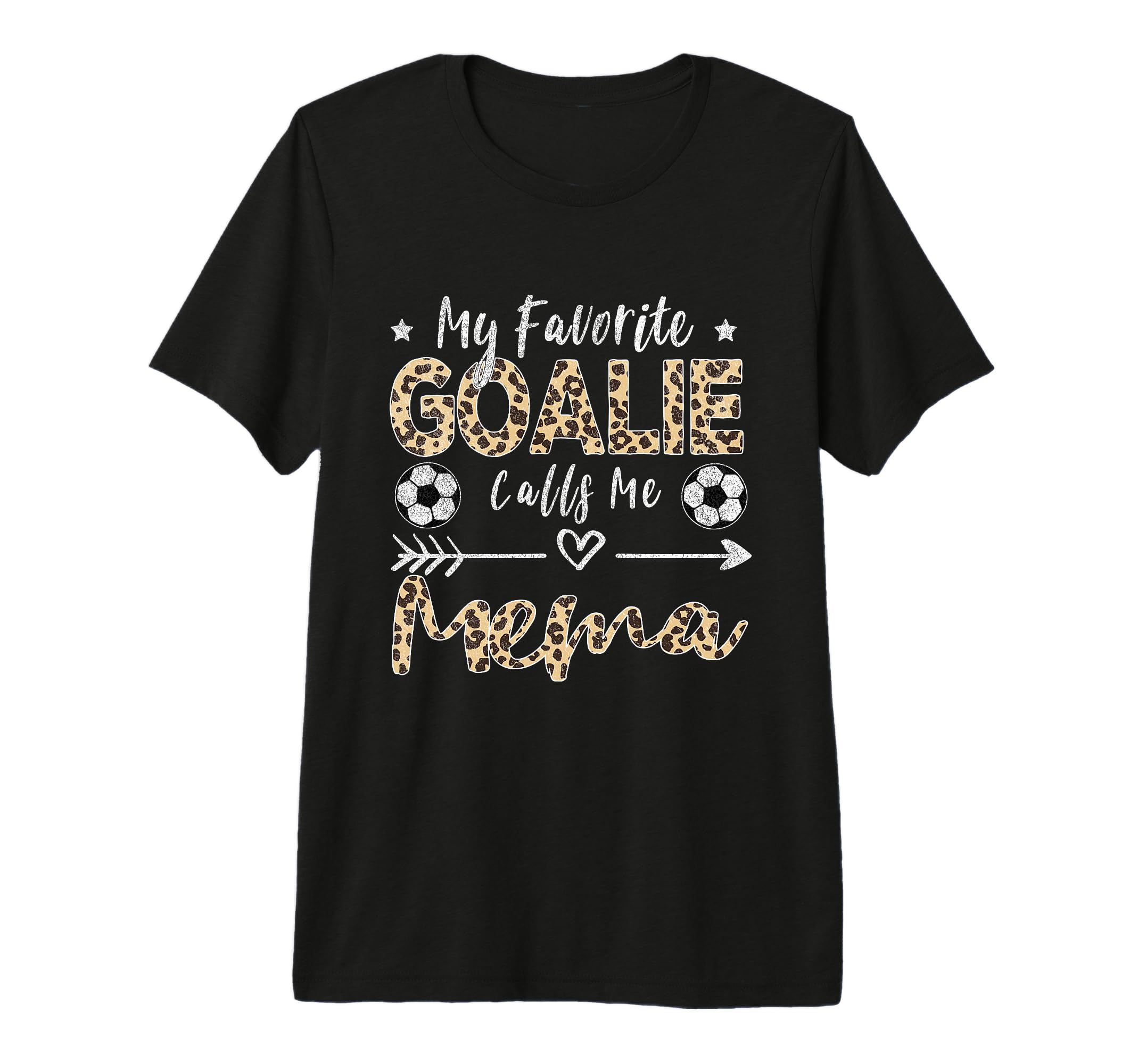 My Favorite Goalie Calls Me Mema Soccer T-Shirt - Minimalist Print Unisex