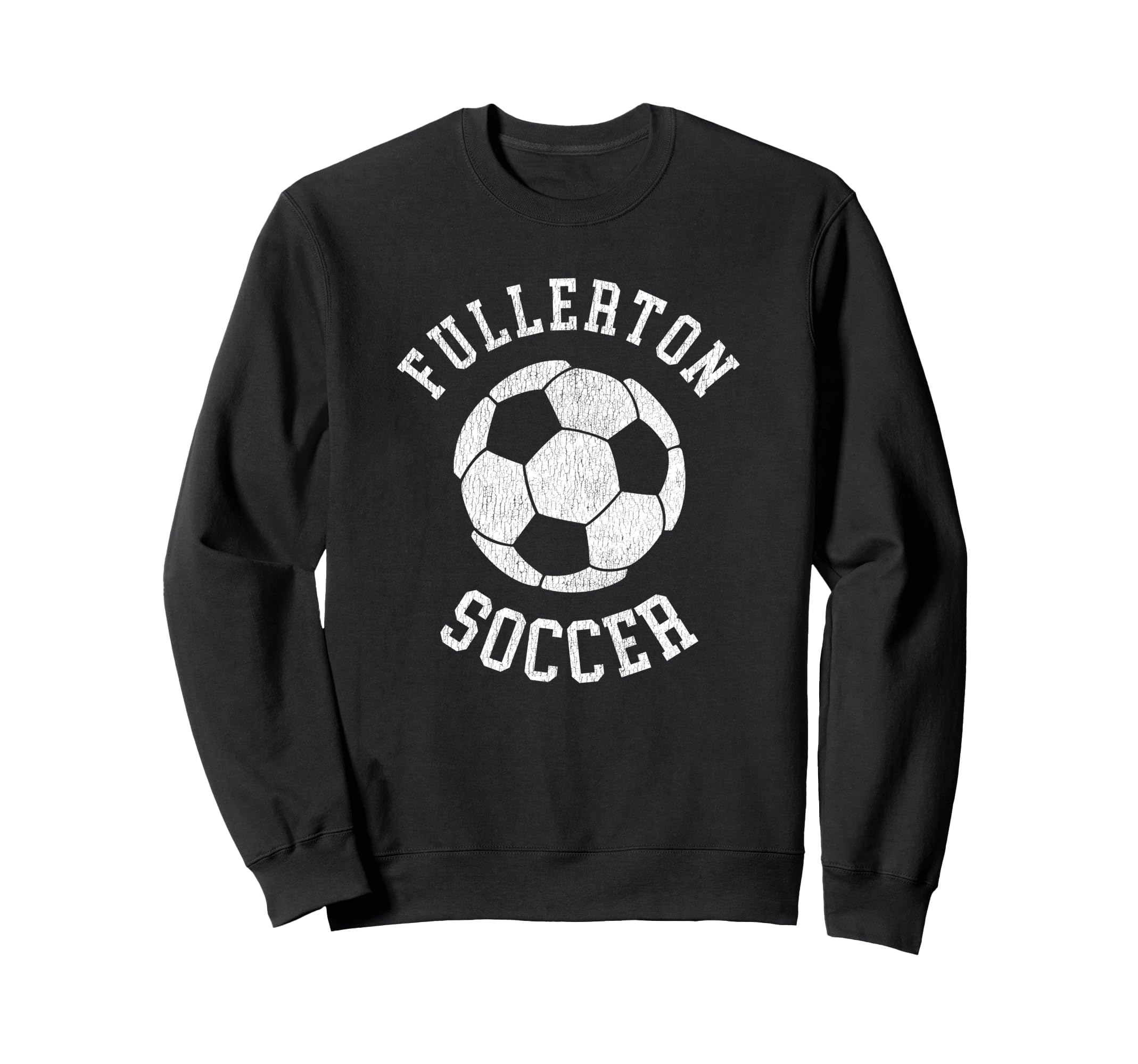 Fullerton Soccer Distressed 90S Sweatshirt - Graphic Print Unisex