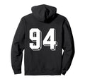 Number 94 Backside 80S 90S Team Jersey Hoodie - Unique Graphic Men Women