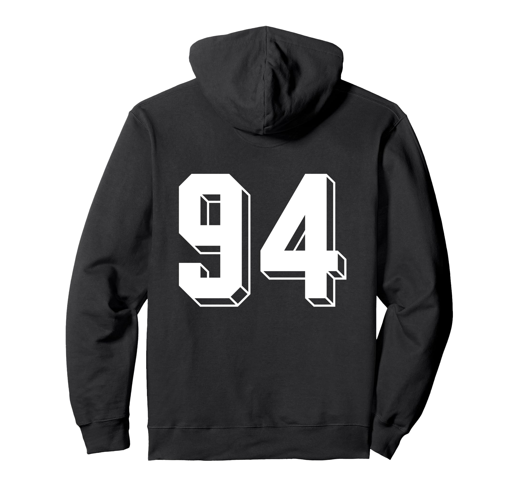 Number 94 Backside 80S 90S Team Jersey Hoodie - Unique Graphic Men Women