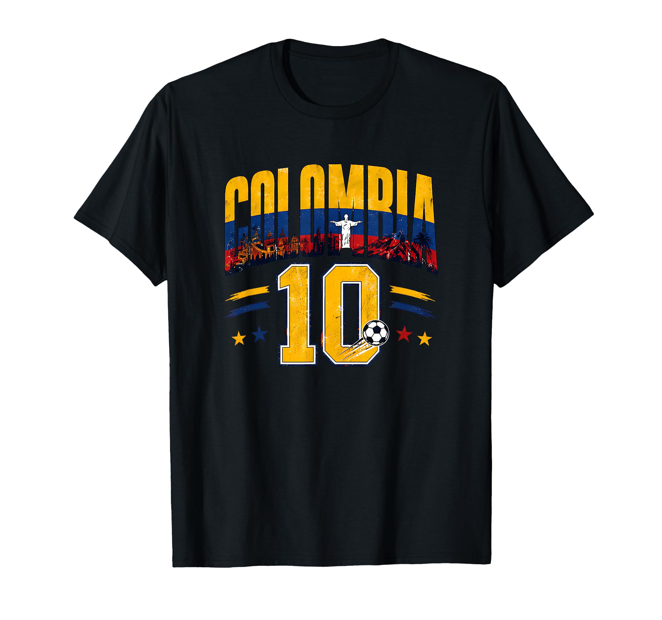 Colombia Football 10 Soccer Lovers T-Shirt - Streetwear Style for Adults