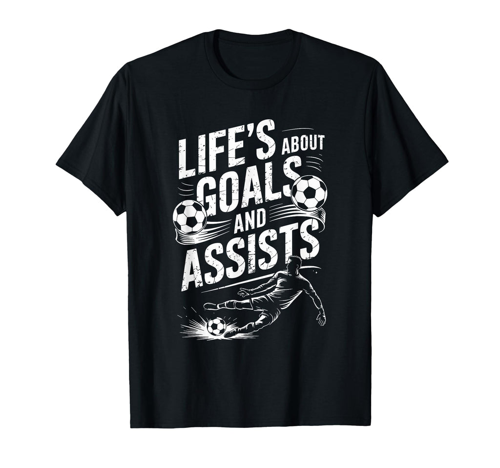 Soccer Player And Goal Keeper Life T-Shirt - Custom Art Print for Adults