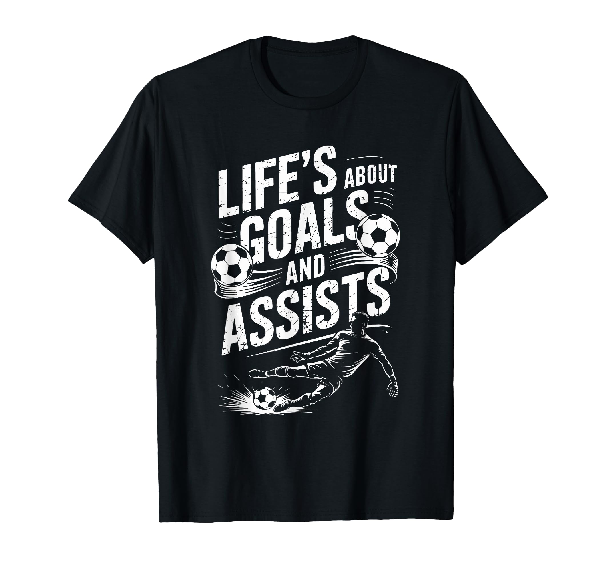 Soccer Player And Goal Keeper Life T-Shirt - Casual Everyday Wear Unisex