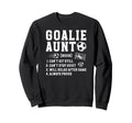 Soccer Goalie Aunt Definition Soccer Sweatshirt - Graphic Print for Adults