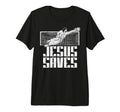 Jesus Saves Soccer Football Christian T-Shirt - Graphic Print Men Women