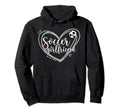 Soccer Girlfriend Heart Soccer Players Hoodie - Novelty Apparel Men Women
