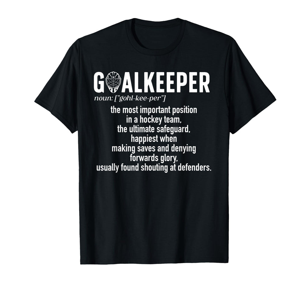 Ice Hockey Goalkeeper Definition Ice Hockey T-Shirt - Graphic Print Unisex