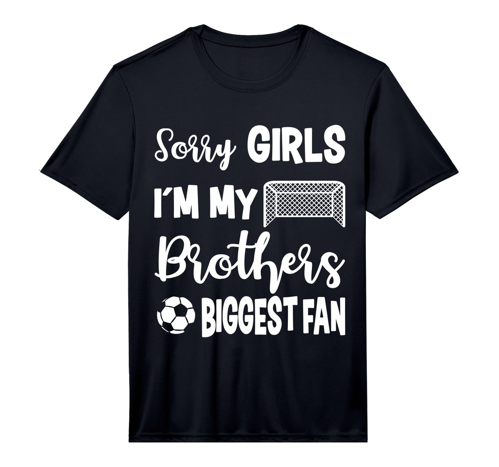 Soccer Sister Biggest Fan Little T-Shirt - Custom Art Print for Adults