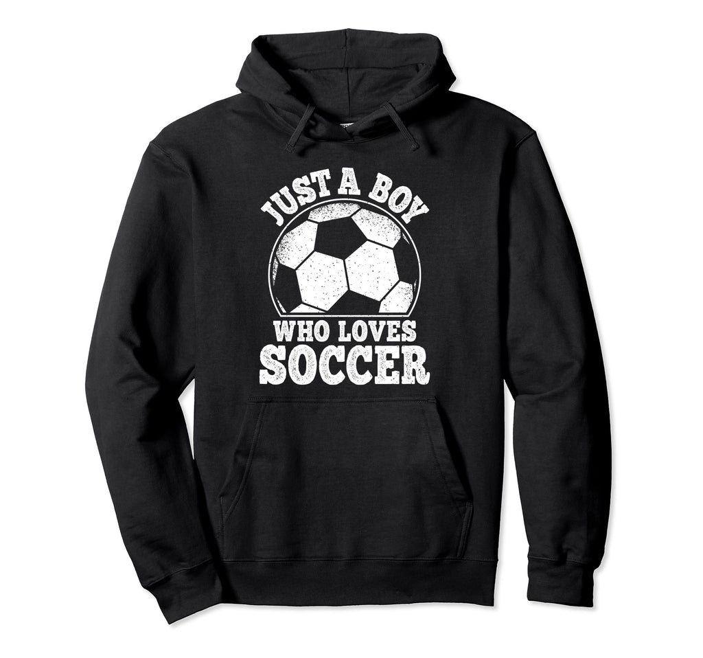 Just Who Loves Soccer Funny Soccer Player Hoodie - Graphic Print Men Women
