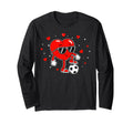 Heart Playing Soccer Love Sports Sunglasses Hoodie - Trendy Graphic Unisex