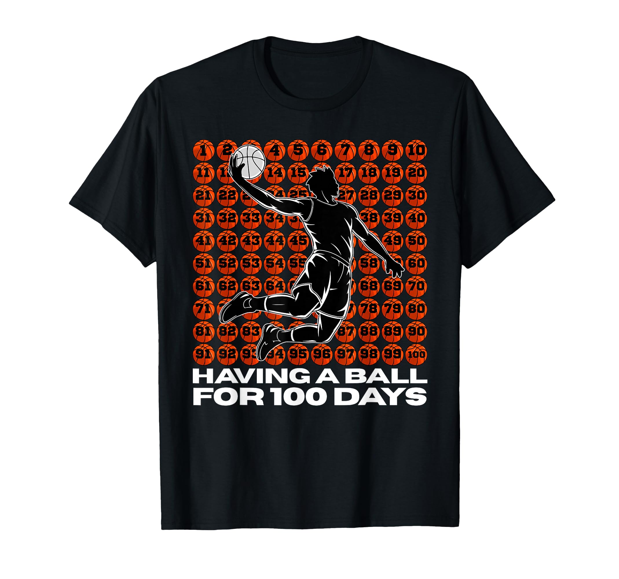 100 Days School Basketball Sport Teachers T-Shirt - Graphic Print Unisex