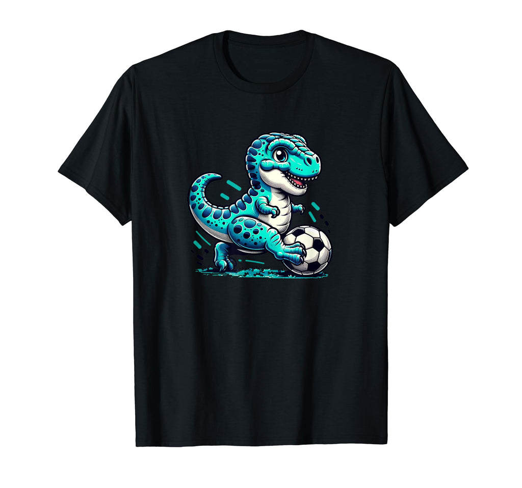 Funny T Rex Dinosaur Soccer Player T-Shirt - Streetwear Style Men Women