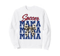 Soccer Mama Coquette Bow Aesthetic Sweatshirt - Aesthetic Graphic Unisex