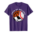 Papa Ballers Funny Baseball Soccer T-Shirt - Graphic Print Men Women