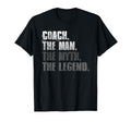 Coach Myth Legend Motivational Sports T-Shirt - Unique Graphic for Adults
