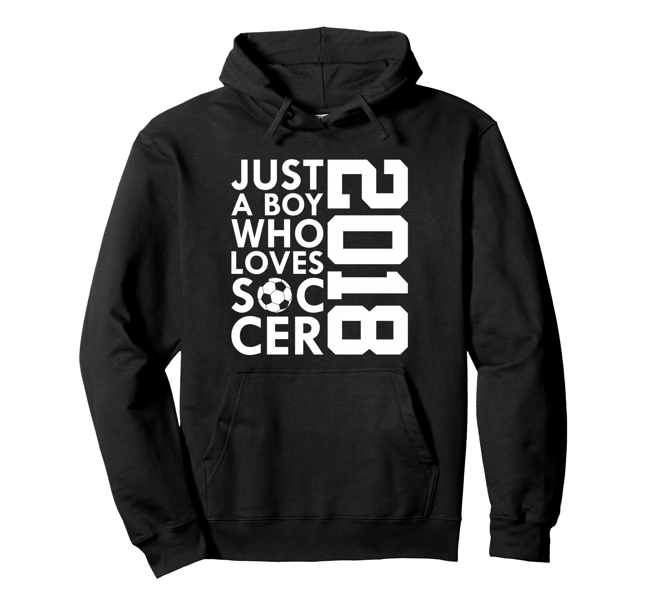 2018 Just Who Loves Soccer 8Th Hoodie - Custom Art Print for Adults